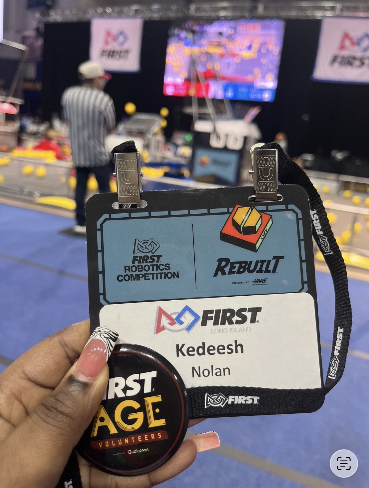 Kedeesh Nolan FIRST Robotics Robot Inspector badge